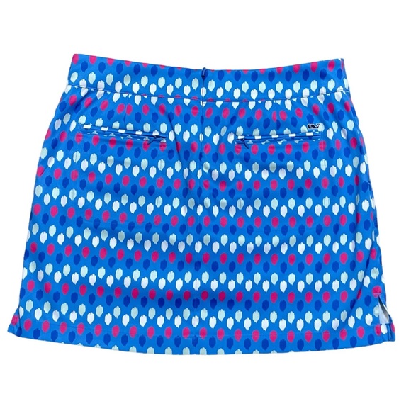 Vineyard Vines Ikat Dot Print Golf Skort $128 EUC Size 8 - Picture 9 of 9